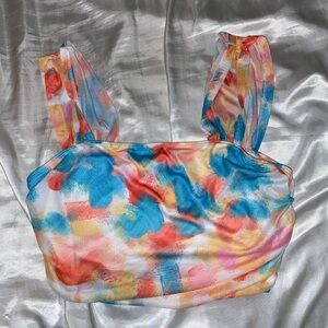 cute crop top from shein. never worn. only tried on once but never out